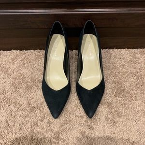 Marc Fisher black suede pumps
